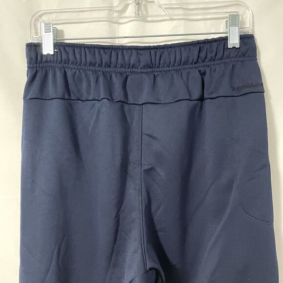 Nike Therma Fit Joggers Sweat Pants S Navy Blue Tapered Leg Open Hem 29 x 31 - Picture 6 of 9